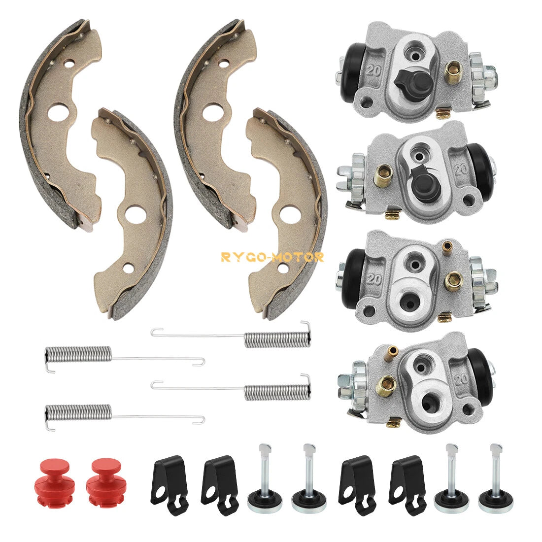 Front Brake Wheel Cylinders & Shoes Kit for Honda TRX400FW (1995–2004)