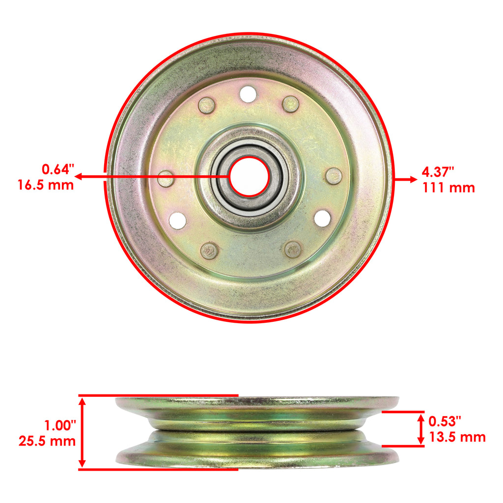 Deck Idler Pulley Replacement for Dixie Chopper XC3356 XCD3666 (2000–2000)