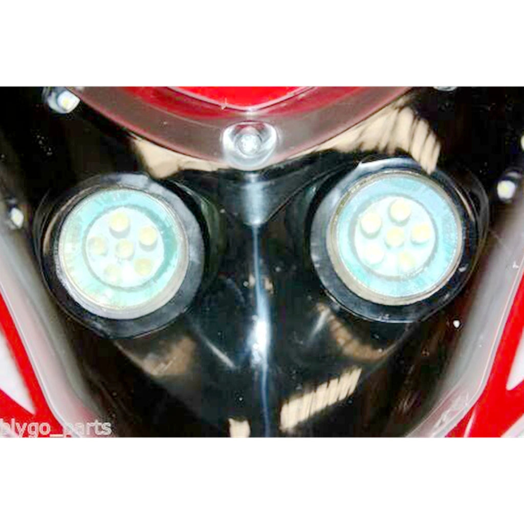 LED Headlight Lamp for RED Rec Reg PIT Trail Dirt Motorcycle
