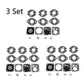 Set of 3 Carburetor Rebuild Kits for Tecumseh TC200 TC300 Tillotson RK21 HU