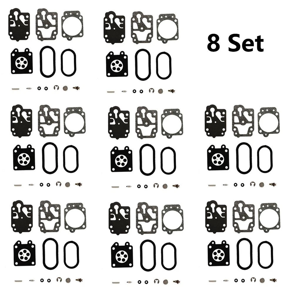 8x Carburetor Gasket Kit for Husqvarna 130BT (K20-WYA)