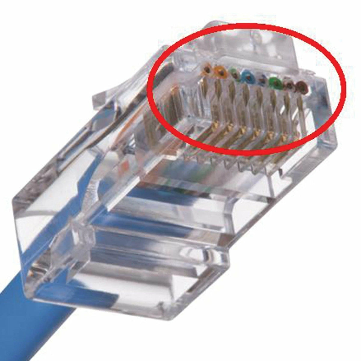 100 Pack Ideal 85-372 CAT-5E Feed-Thru RJ45 Mod Plugs