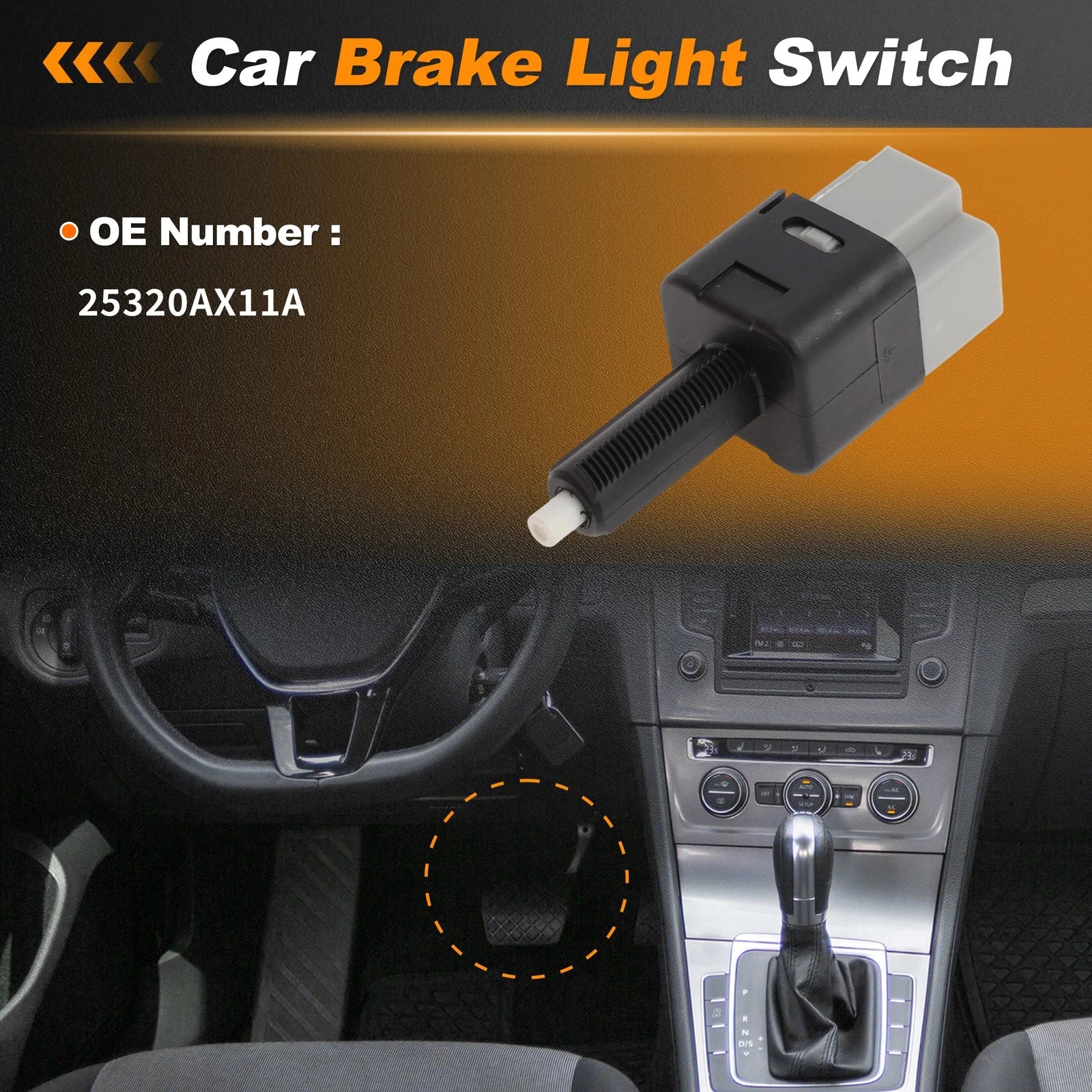 Brake Light Switch for Nissan Pathfinder (2017–2020) 25320AX11A
