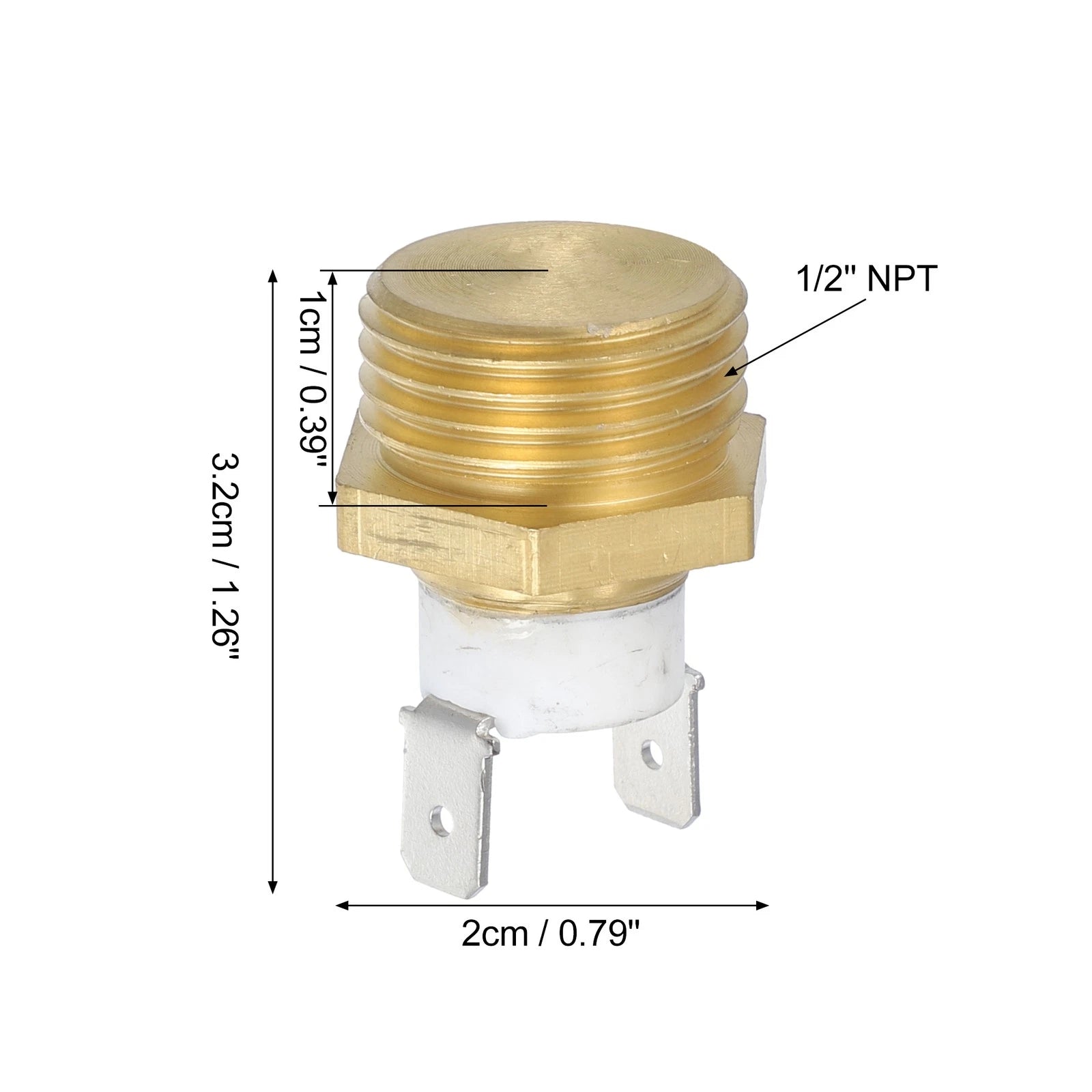 Radiator Sensor Switch for Car (185-200 Degrees, 1/2'' NPT)