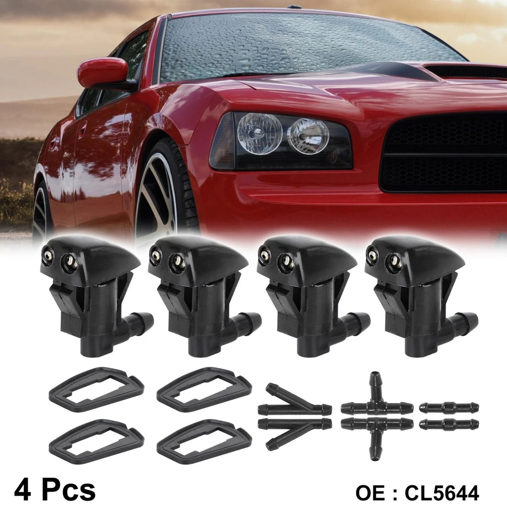 4pcs Front Windshield Washer Nozzle Replacement for Toyota Corolla Sienna (2000–2009)