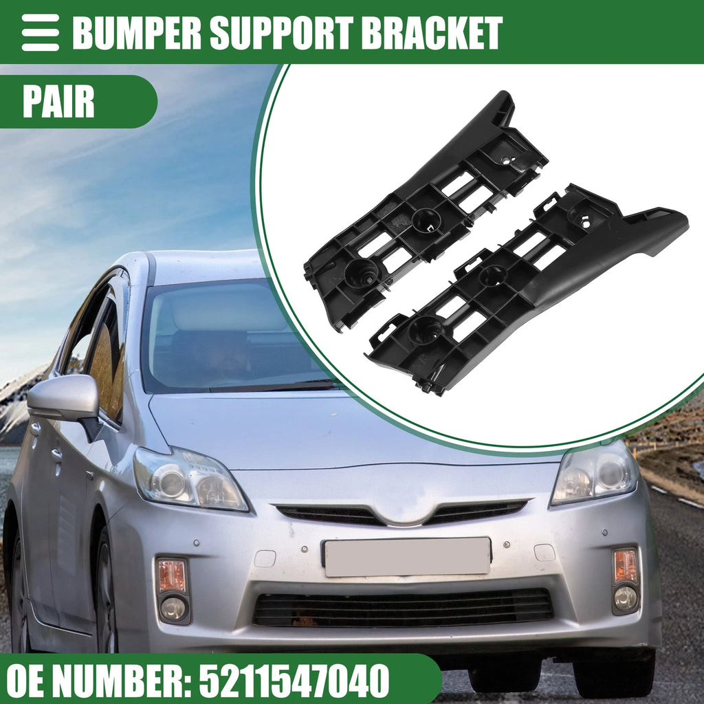Front Bumper Bracket Pair for Toyota Prius (2010–2015) Replacement