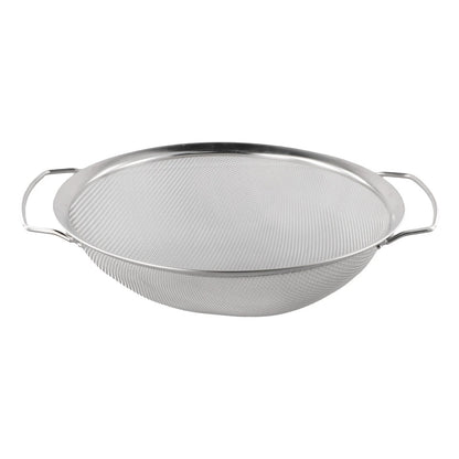 Stainless Steel Fine Mesh Colander with 2 Handles for Kitchen Use