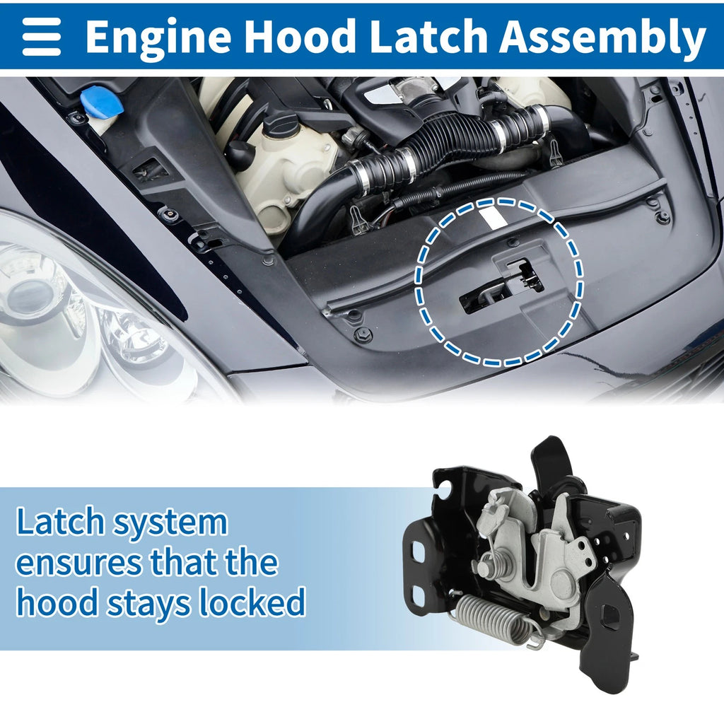 Hood Latch Assembly Replacement for Dodge Avenger Sedan (2011–2014)