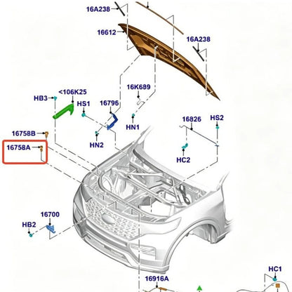 Hood Bumper Cushion for