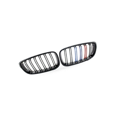 M-Style Gloss Black Tri-Color Grille for BMW 3 Series GT (2014–2016)