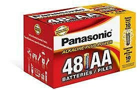 48-Pack Panasonic LR6PA Alkaline AA Batteries