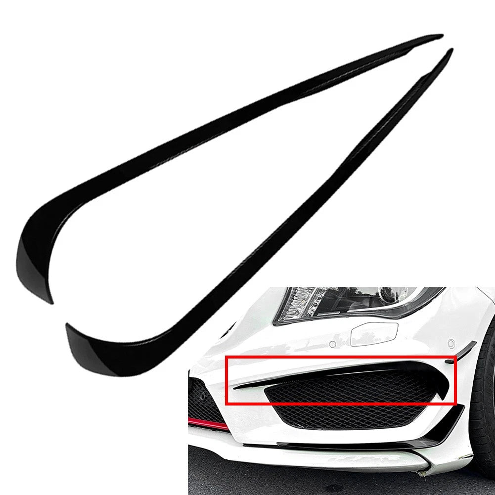 Front Air Vent Spoiler for Mercedes Benz CLA Class C117 (2013–2016) Blk