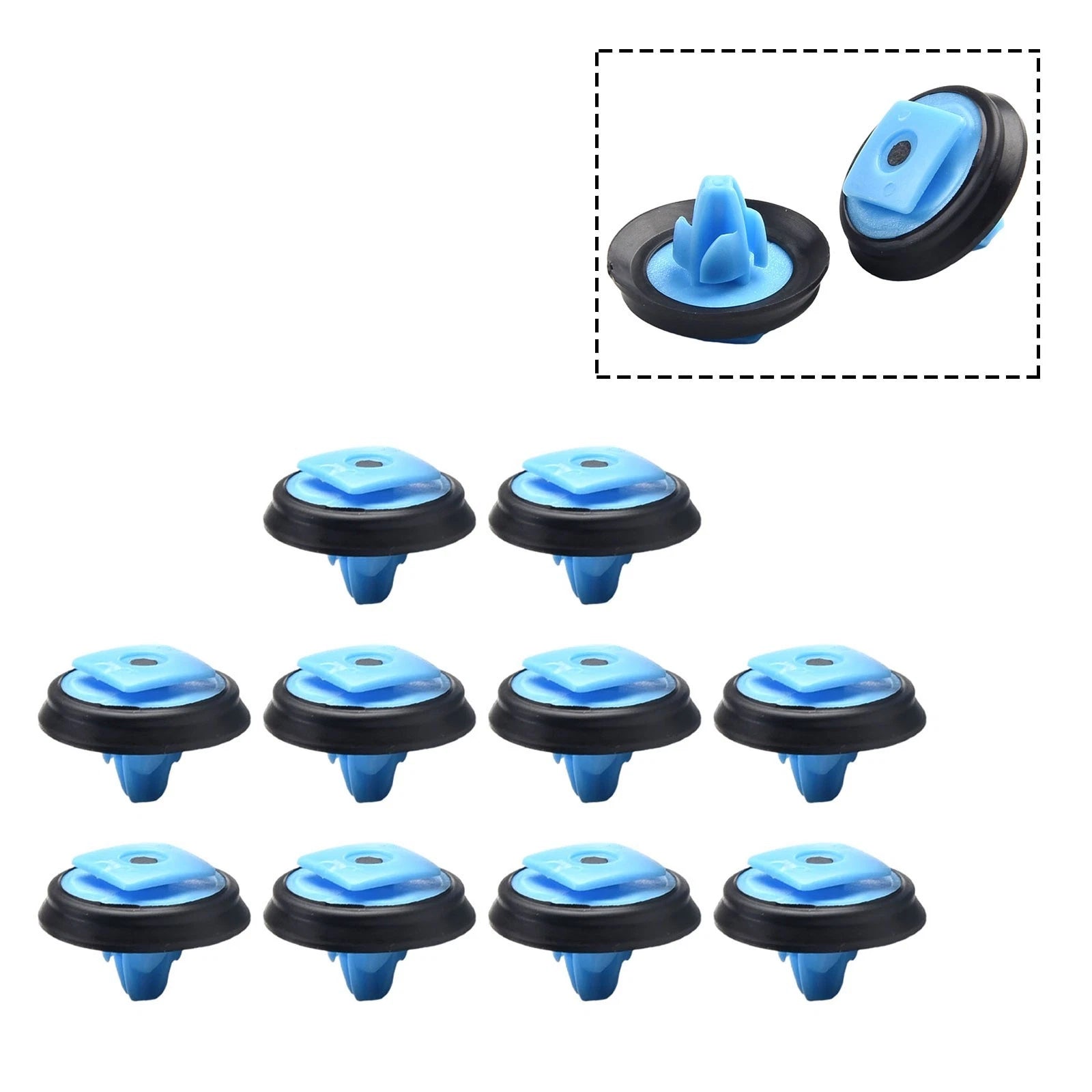 Blue Trim Clips for Fiat 500X (2016–2023)