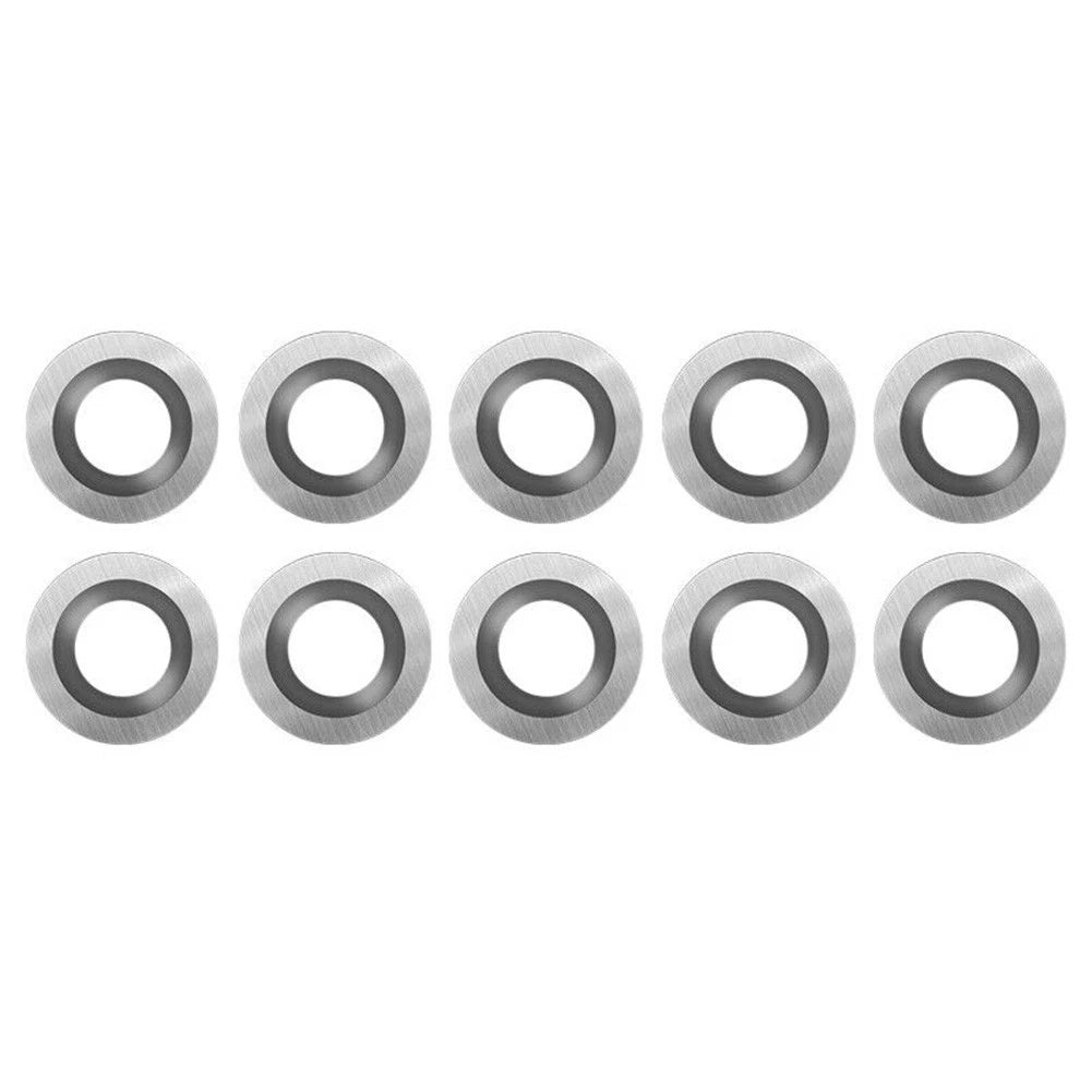 Set of 10 Round Milling Cutter Blades for Wood Turning