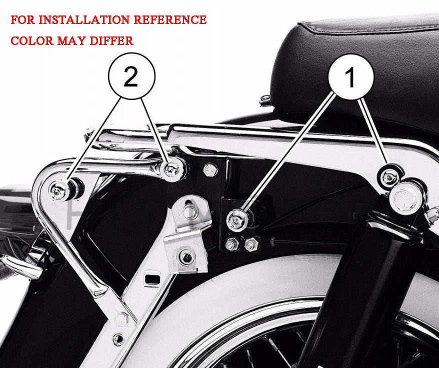 2X Tour Pack Docking Hardware Kit for Harley Davidson Touring (1997–2008)