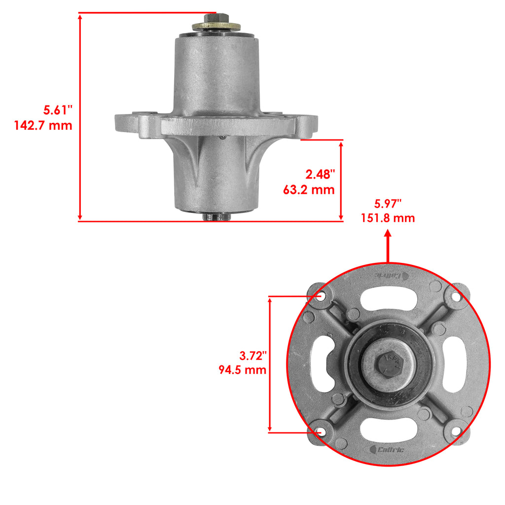 Deck Spindle Kit with Pulleys for Craftsman ZTS6000 ZTS7000 (2002–2005)