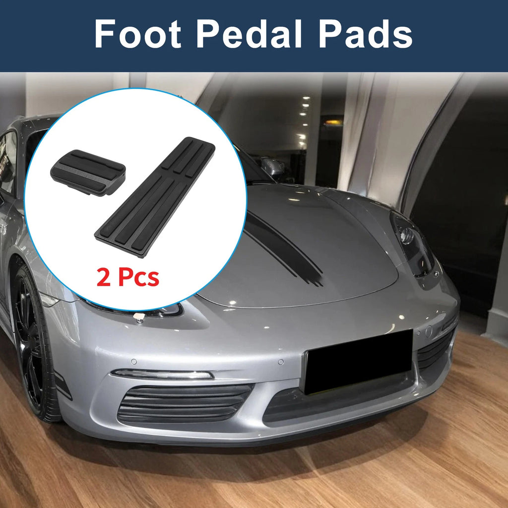 2X Automatic Foot Accelerator Pedal Covers for Porsche 718/911 (No Mark)