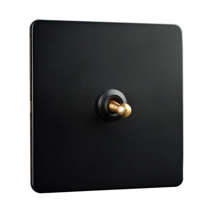 86 Type Wall Switch for Indoor Use - Stainless Steel & Brass Components