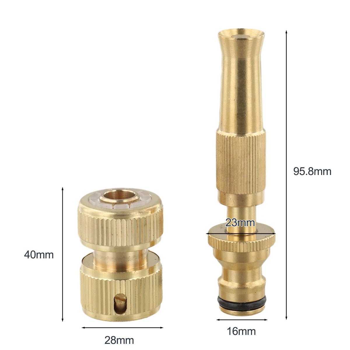 Hose Connector Kit for Garden Watering (Adjustable Nozzle)