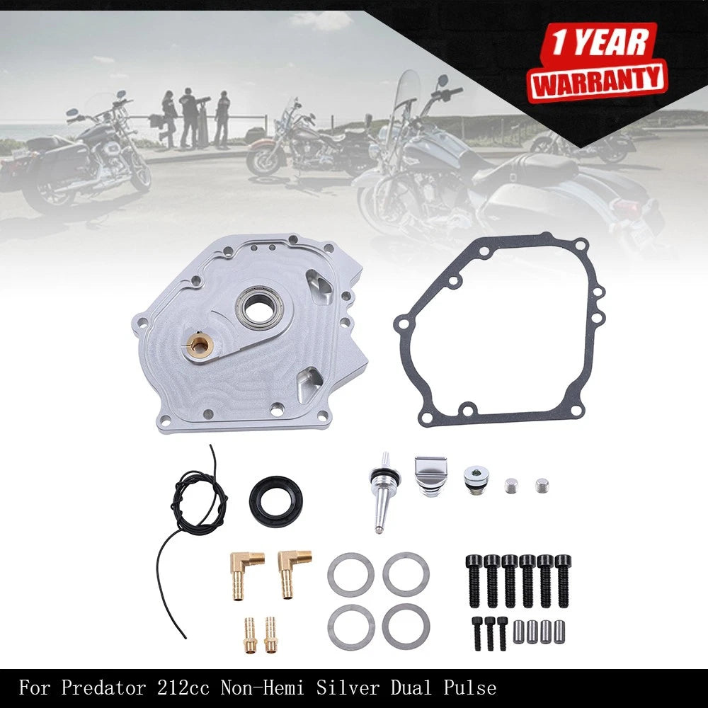 Dual Bearing Billet Side Cover for Predator 212cc Non-Hemi (2016–2023)