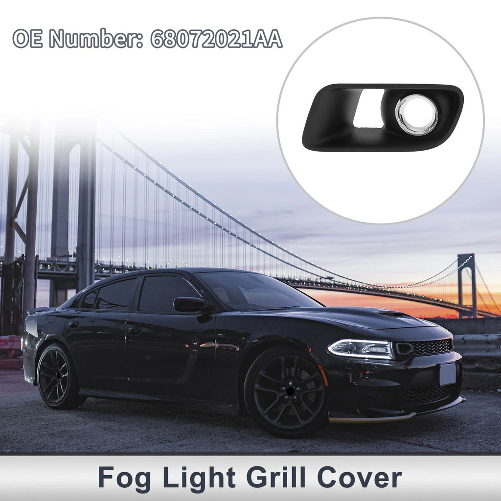 Left Front Fog Light Grill Replacement for Dodge Charger (2012–2014)