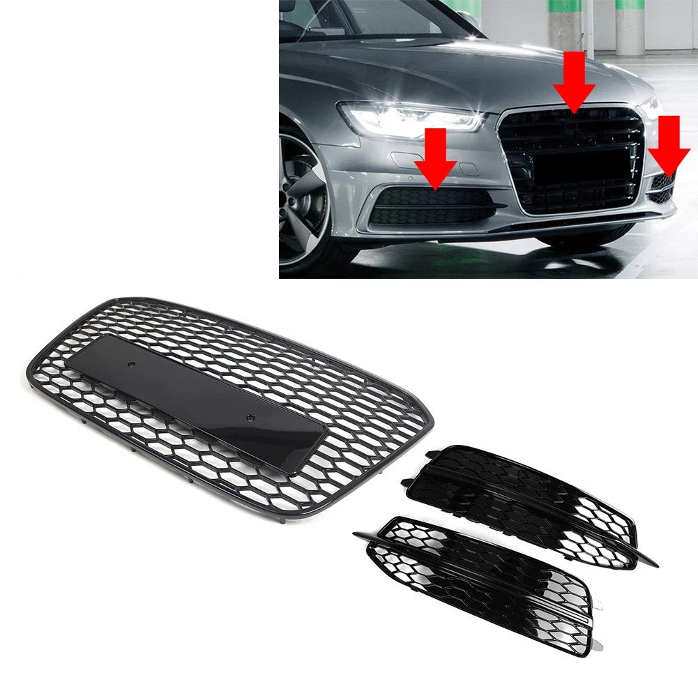 Grille with Fog Light for Audi A6 S6 (2012–2014)