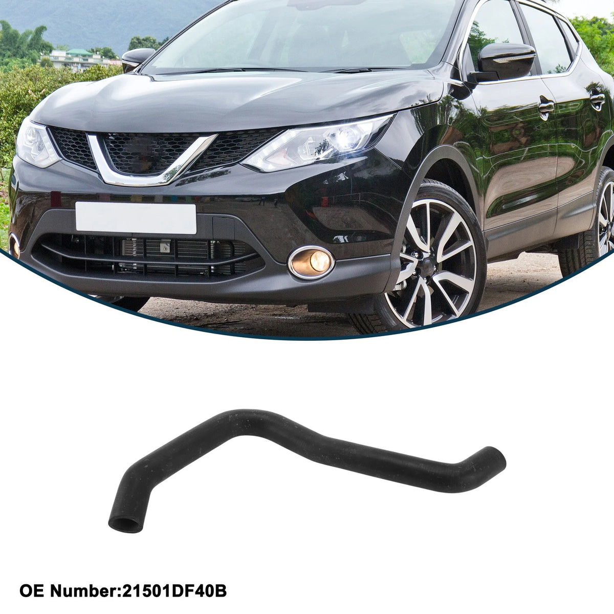 Upper Radiator Hose for Nissan Qashqai (2017–2023) No. 21501DF40B