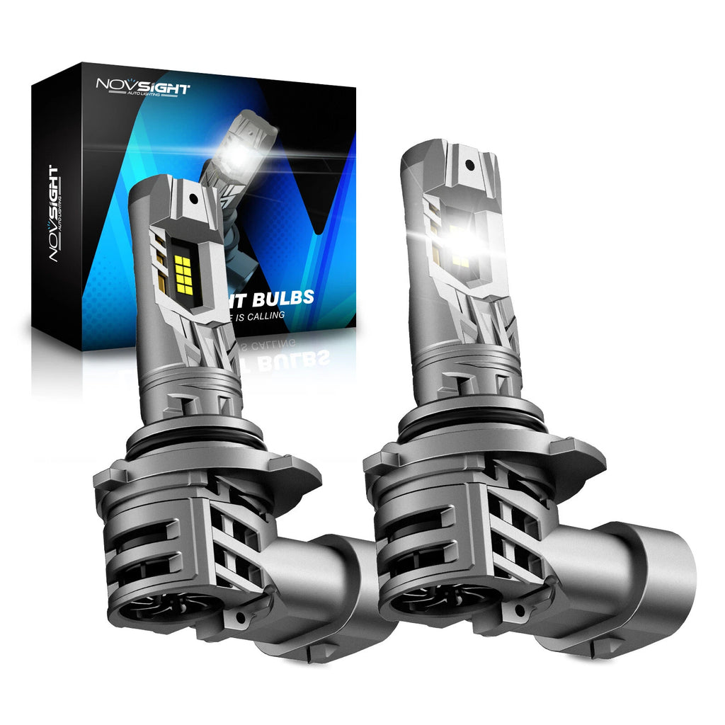 2X 9005 HB3 LED Headlight Bulbs for NOVSIGHT (2000–2023)