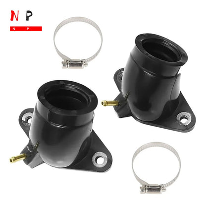 2X Carburetor Intake Manifold Boot for Yamaha XVS650 V-Star (1998–2017)