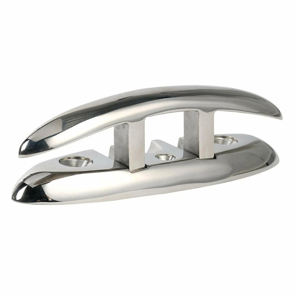 2Pcs 6" Stainless Steel Flip-up Dock Cleat for Boat Mooring
