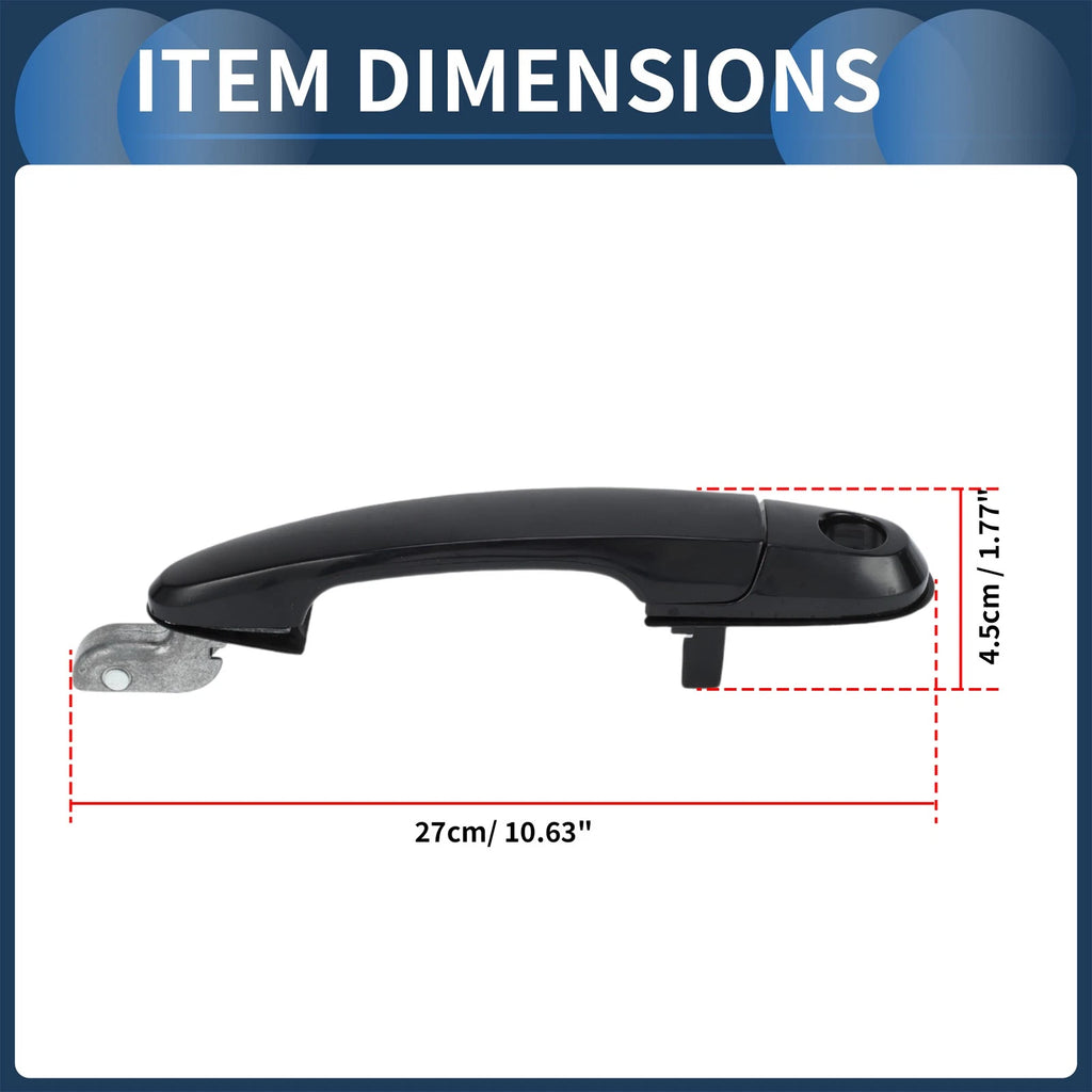 Exterior Door Handle Front Left Replacement for Hyundai Tucson (2005–2009)