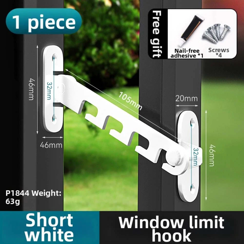 Window Limiter for Household Use (30x30x2cm) Carbon Steel Stopper
