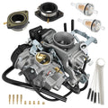 Carburetor with Intake Manifold Boots for Yamaha (5EL-14900-21-00, 5EL-13596-00-00)