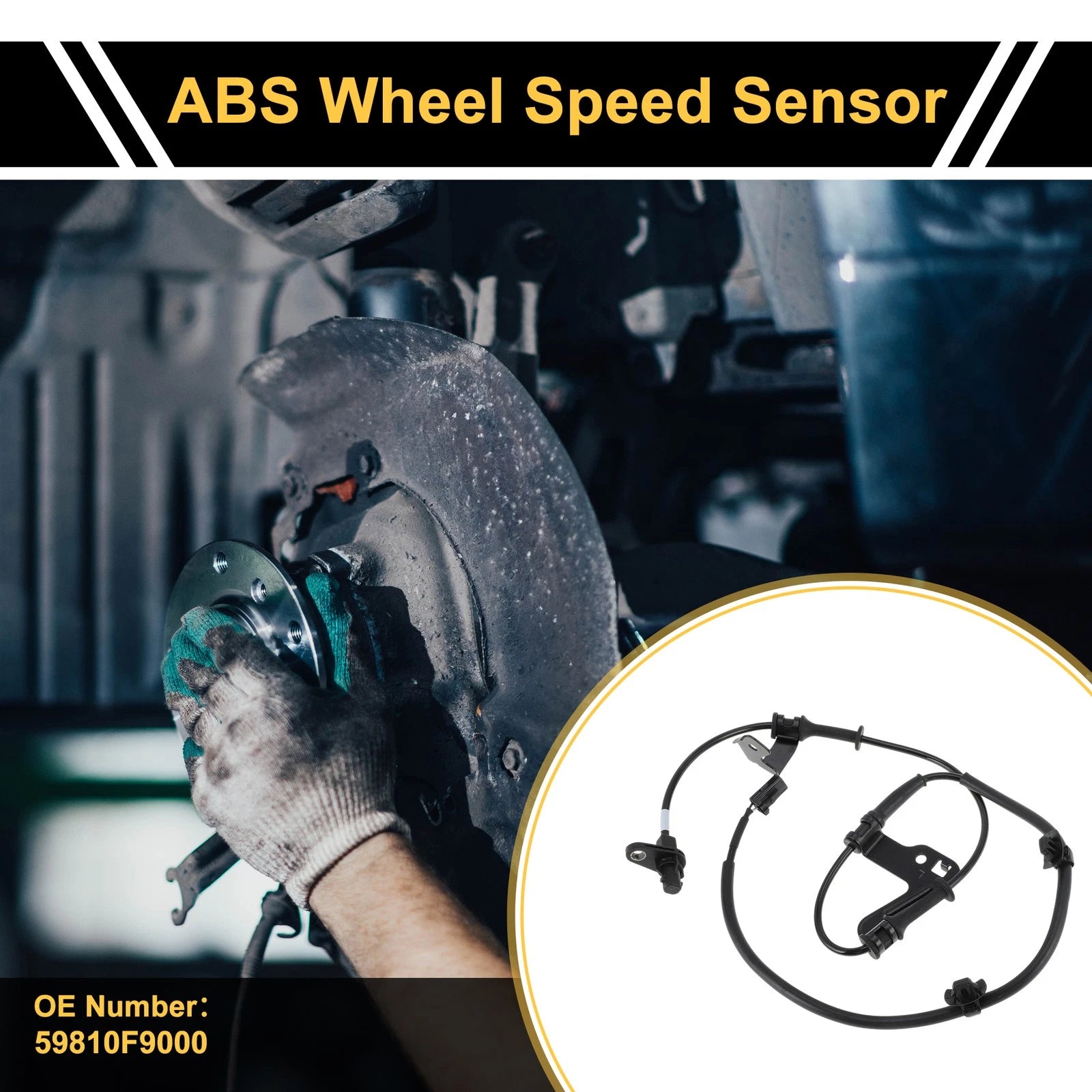 ABS Wheel Speed Sensor Front Left Replacement for Hyundai Verna (2011–2024)