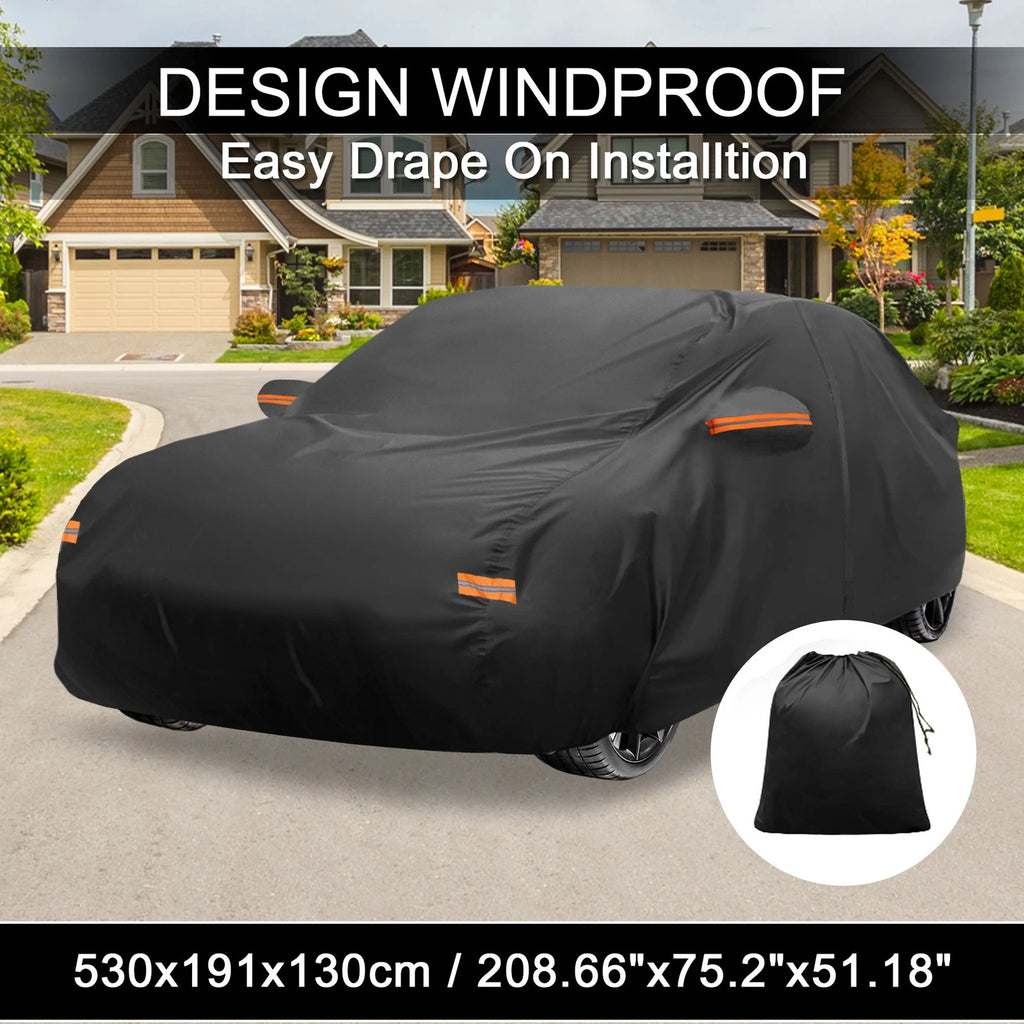 Waterproof Car Cover with Side Zipper for Lexus LS Sedan (2007–2020)