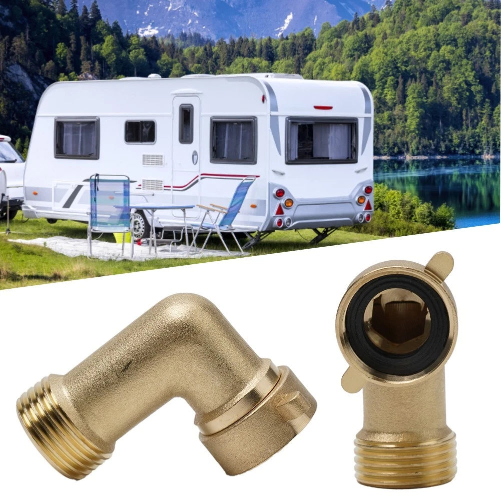 90 Degree Angle Brass Water Pipe Joint Connector for