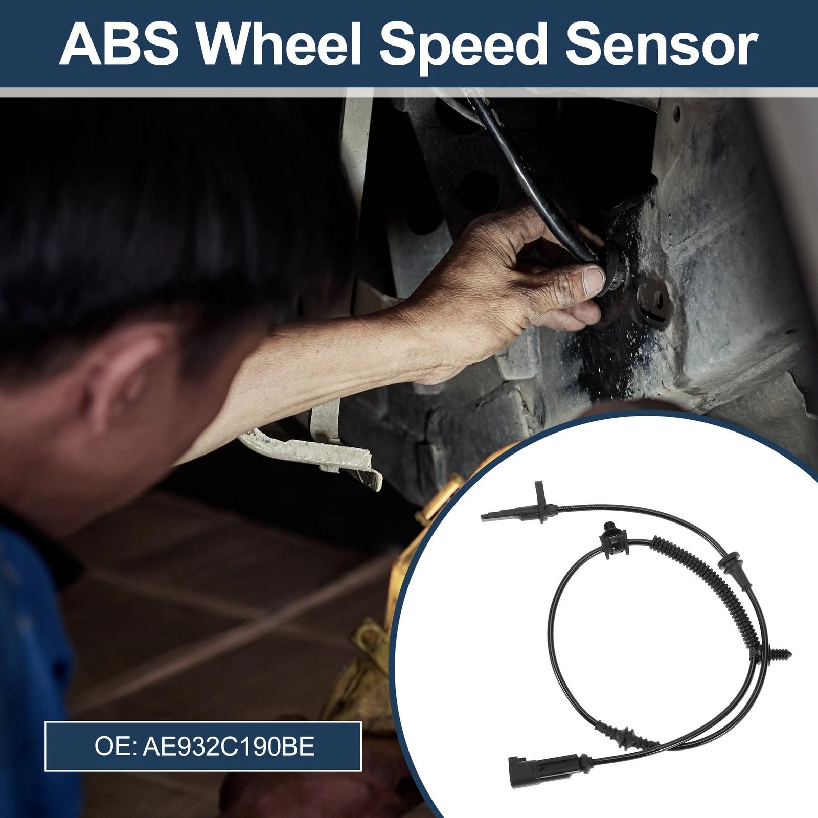 ABS Wheel Speed Sensor No.AE932C190BE for Ford Flex (2010–2019) Rear