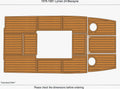 EVA Pad Teak Flooring Mat for Lyman 24 Biscayne (1980)