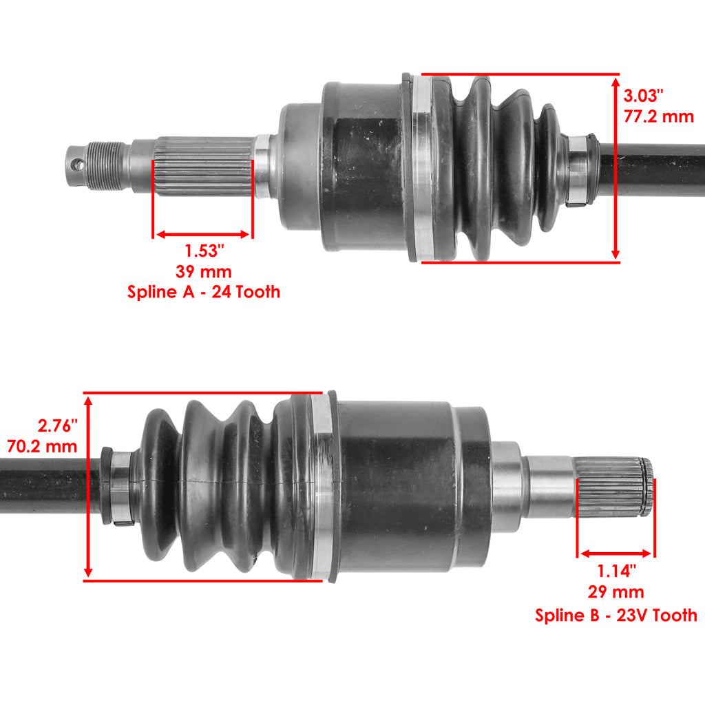 Rear Right Complete CV Joint Axle Replacement for Can-Am Commander 800 4X4 (2011–2012)