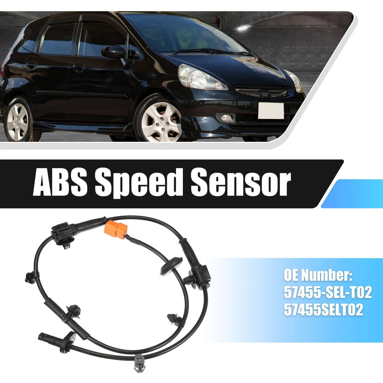 Front Left ABS Wheel Speed Sensor Replacement for Honda Jazz MK II (2002–2008)