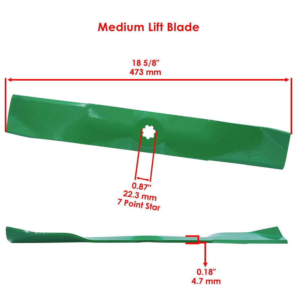 7 Point Star Deck Blade Standard for John Deere (54 in) (2018–2024)