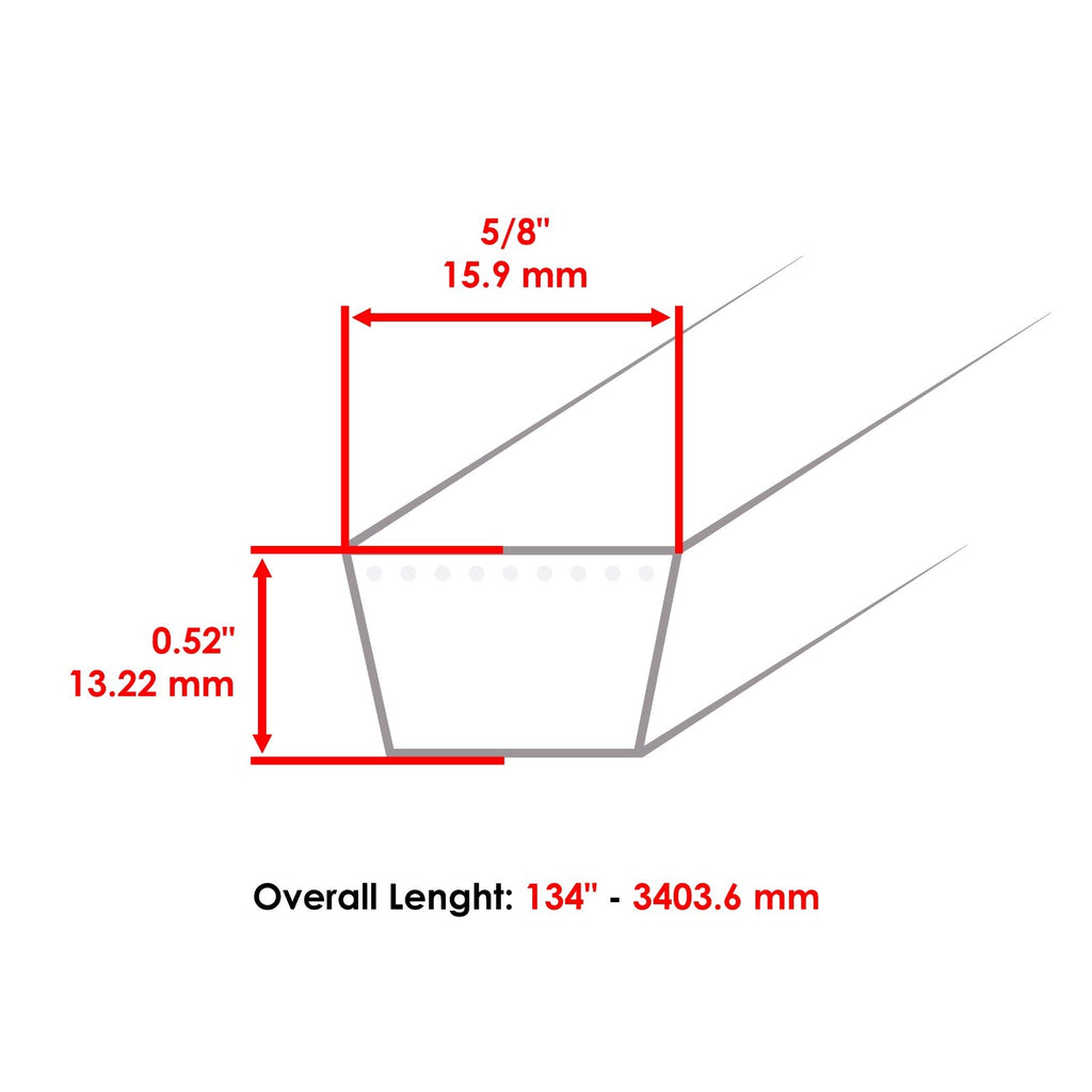 Deck Belt Replacement for Bobcat EstatePro FastCat 48 Inch (2005–2015)