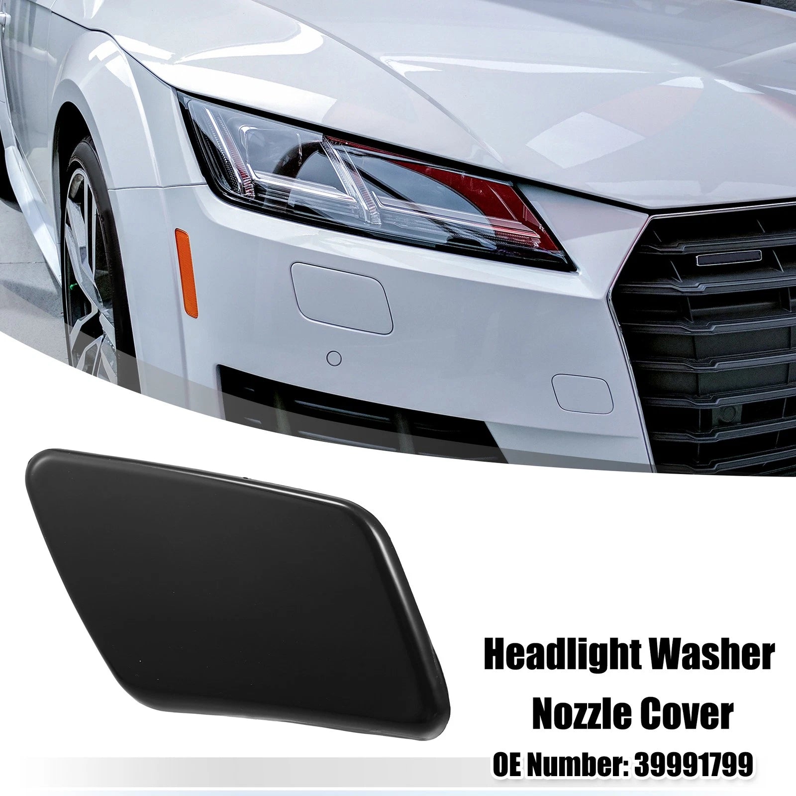 Front Right Headlight Washer Nozzle Cover Cap for Volvo S40 V50 (2004–2011)