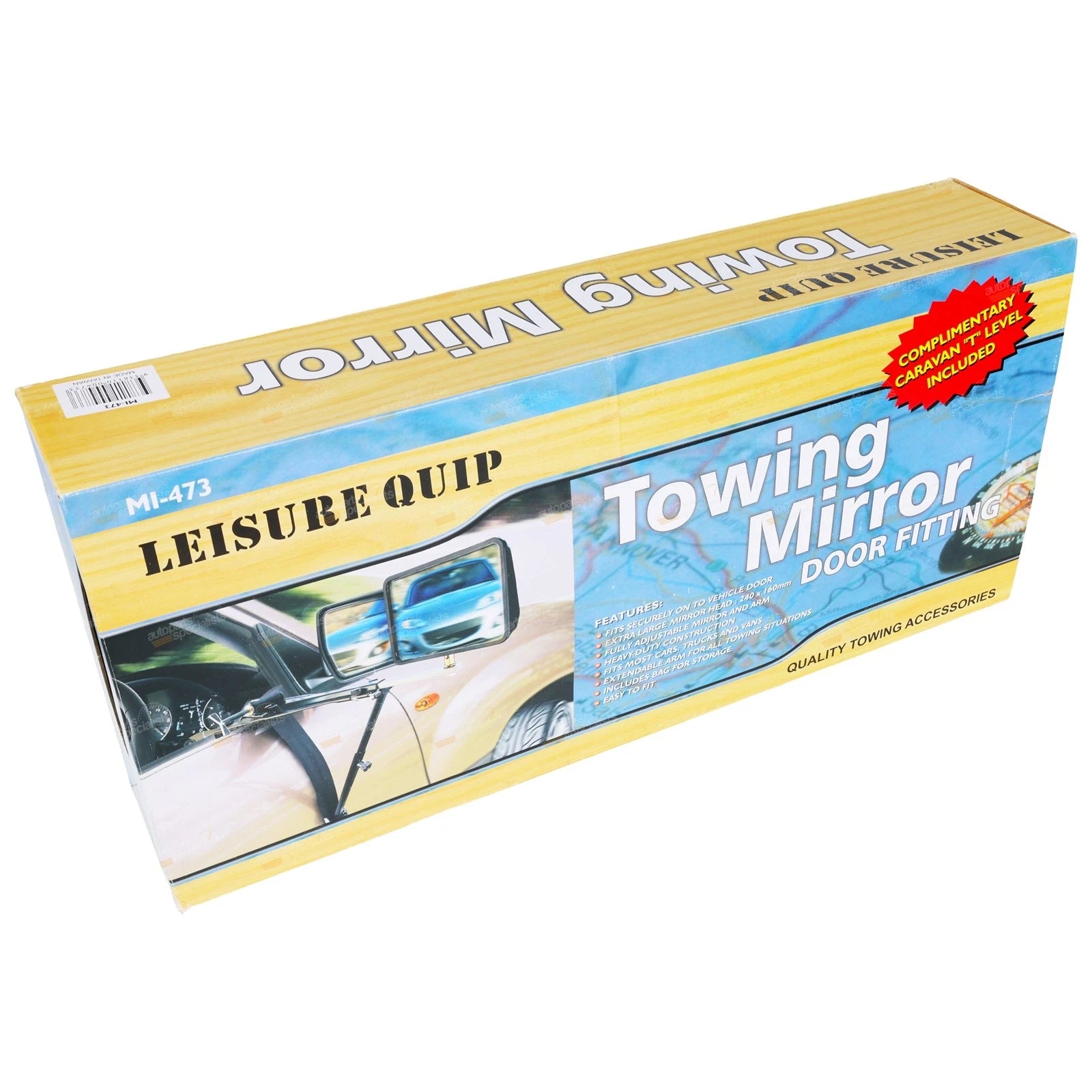 Adjustable Towing Mirror Kit for Caravan (Adjustable Door Mirror)
