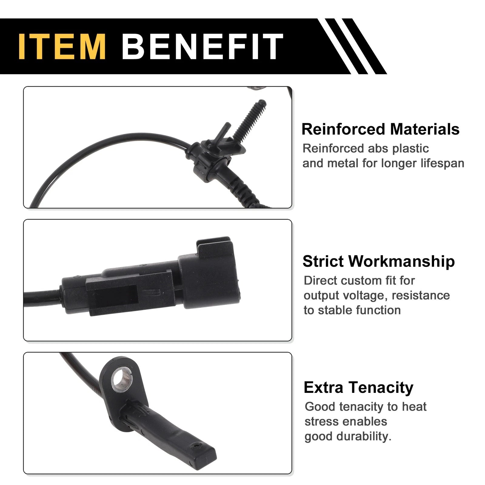 ABS Wheel Speed Sensor No. 23378113 for Cadillac CT6 (2016–2019) Rear Right