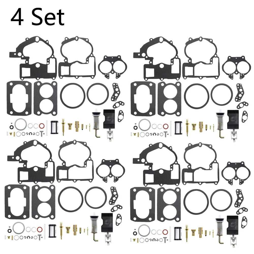 4X Carburetor Repair Kit for Mercruiser 3.0L 4.3L 5.0L 5.7L