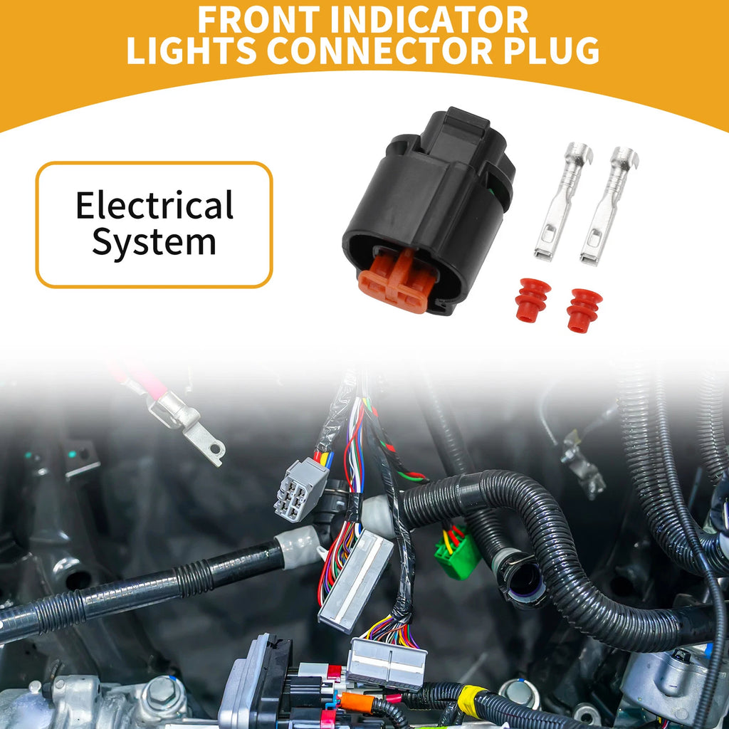 2 Pin Front Indicator Lights Connector Plug for Kawasaki