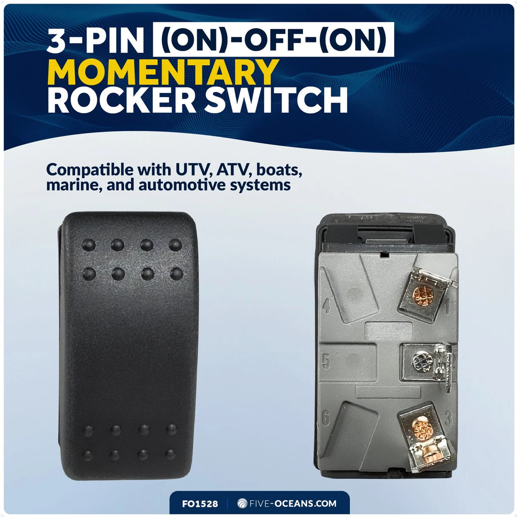 3-Pin Momentary Rocker Switch for Five Oceans (FO1528)