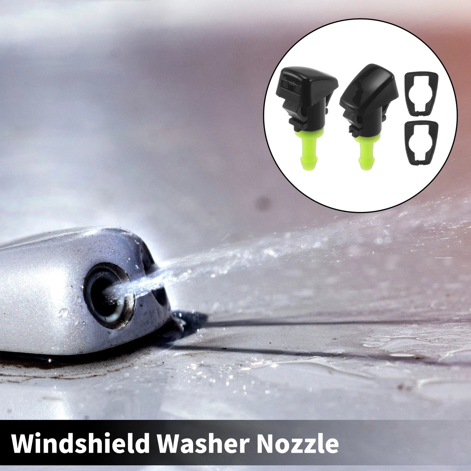 Front Windshield Washer Nozzles Set for Kia Borrego 3.8L (2008–2012)