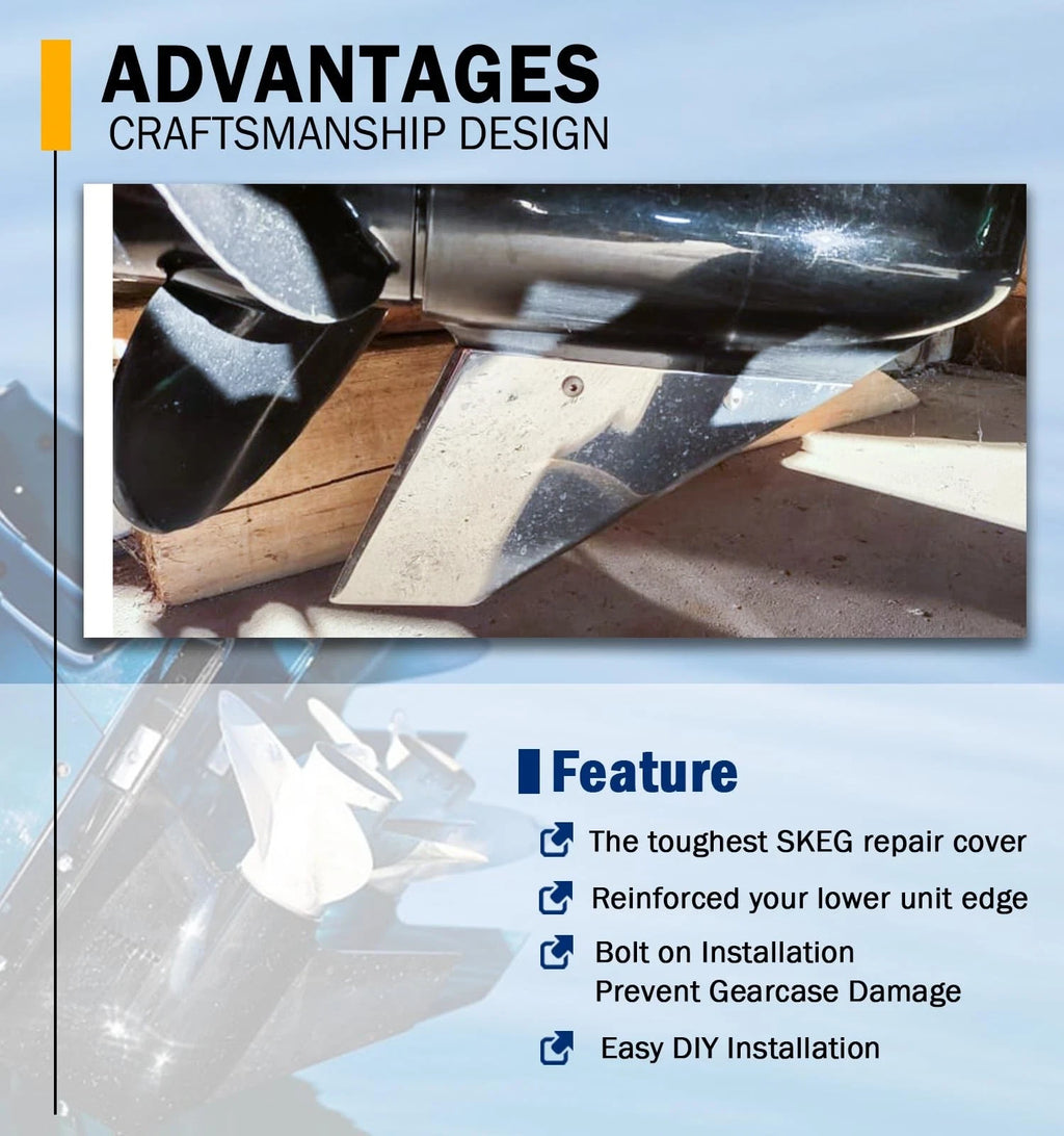 Skeg Guard for Evinrude Johnson 150 DBX & DPL E-TEC 2004–up